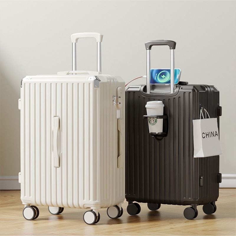 2024新款女20寸轻便铝合金登机箱大容量万向轮密码箱24寸拉杆