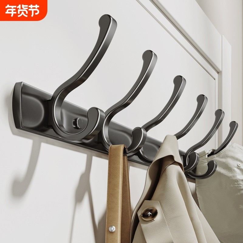 门后挂钩免打孔进门玄关挂衣架强力承重墙上壁挂式挂衣钩粘钩上墙