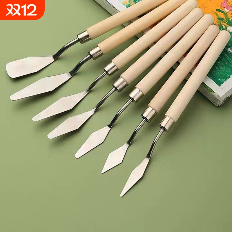 油画棒刮刀套装丙烯颜料工具