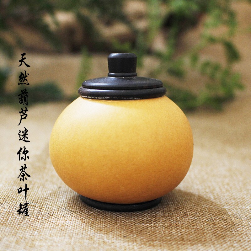 天然葫芦茶叶罐随身携带旅游出差便携送礼品酒葫芦男女士盘玩文玩