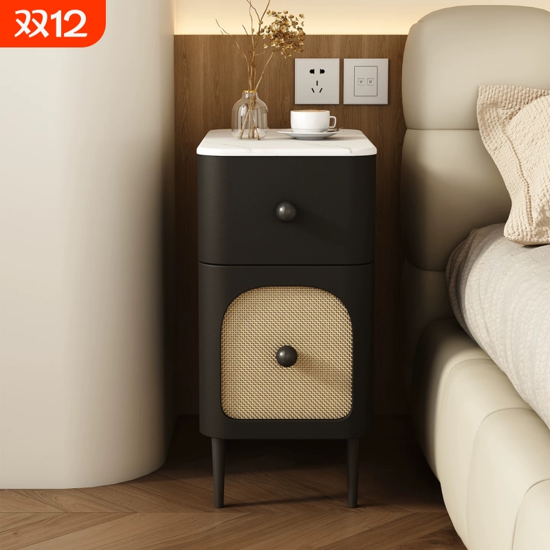 迷你超窄30厘米实木小型精致小床头柜窄家用卧室极窄25cm宽夹缝柜