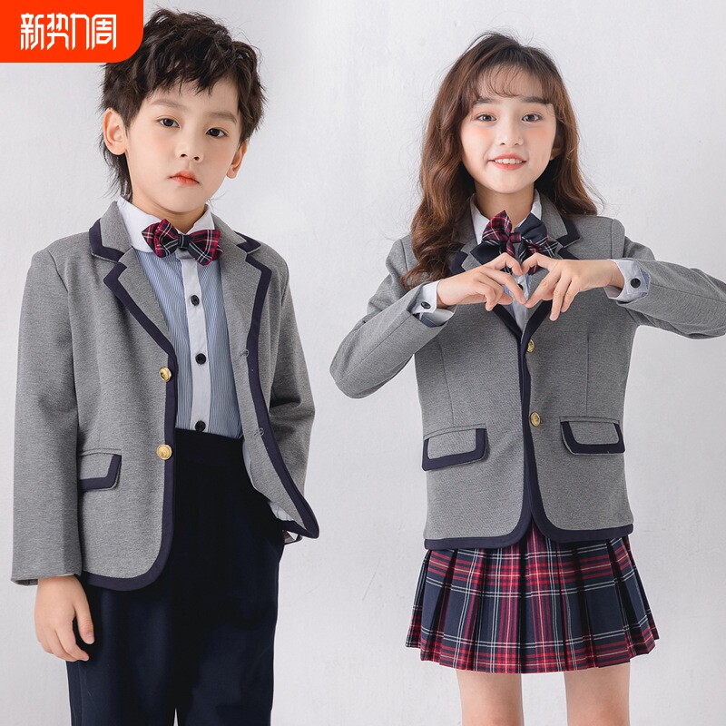 儿童校服套装中小学生班服幼儿园园服男女童西装礼服大合唱演出服