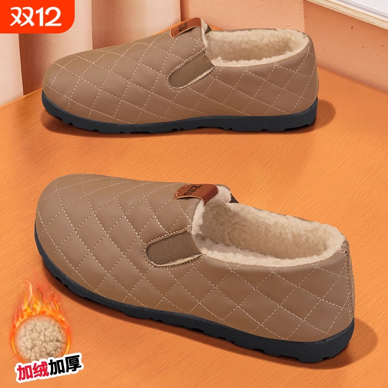 毛毛鞋加绒保暖防滑2025冬季新款