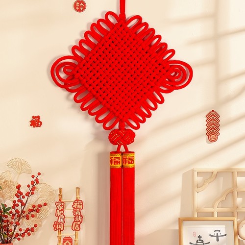 中国结福字挂件挂饰客厅大号玄关2026新款高档高端大红色新年装饰