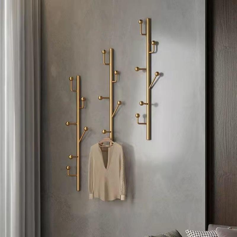 衣帽架挂墙立式墙上挂衣架壁挂式衣服置物架服装店展示架卧室家用