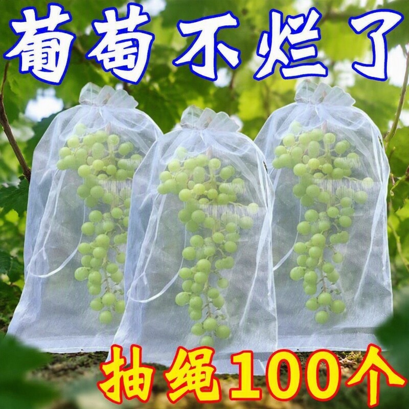 包葡萄套袋专用袋防鸟防虫水果套用的袋子莲雾保护网袋果子防雨