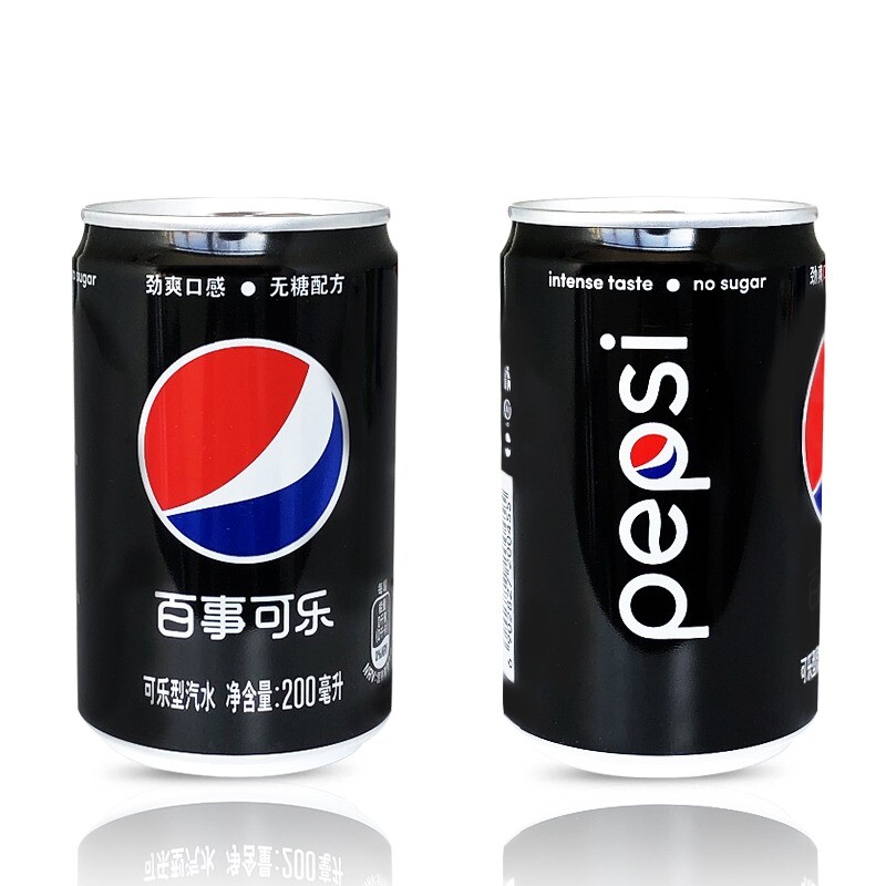 百事迷你罐 无糖迷你罐200ml*24罐 多规格可选