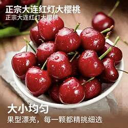 大连美早红灯沙蜜托大樱桃现摘当季国产车厘子新鲜水果3斤包邮