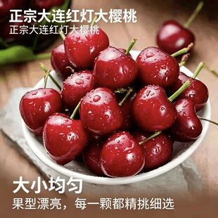 大连美早红灯沙蜜托大樱桃现摘当季国产车厘子新鲜水果3斤包邮