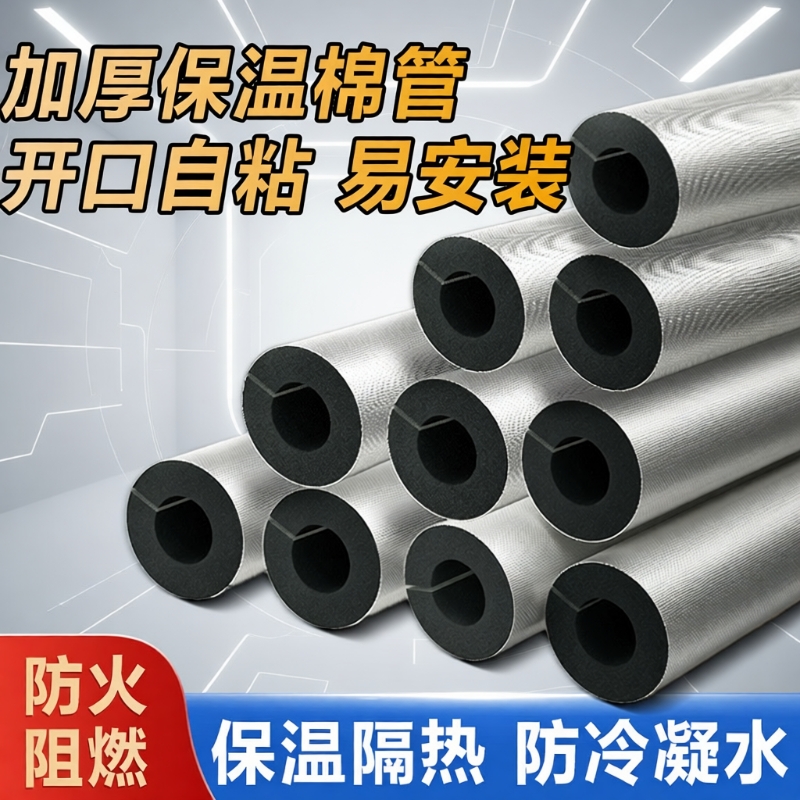 水管保温棉管套ppr防晒防冻保护隔热橡塑保温管防火热水器管道