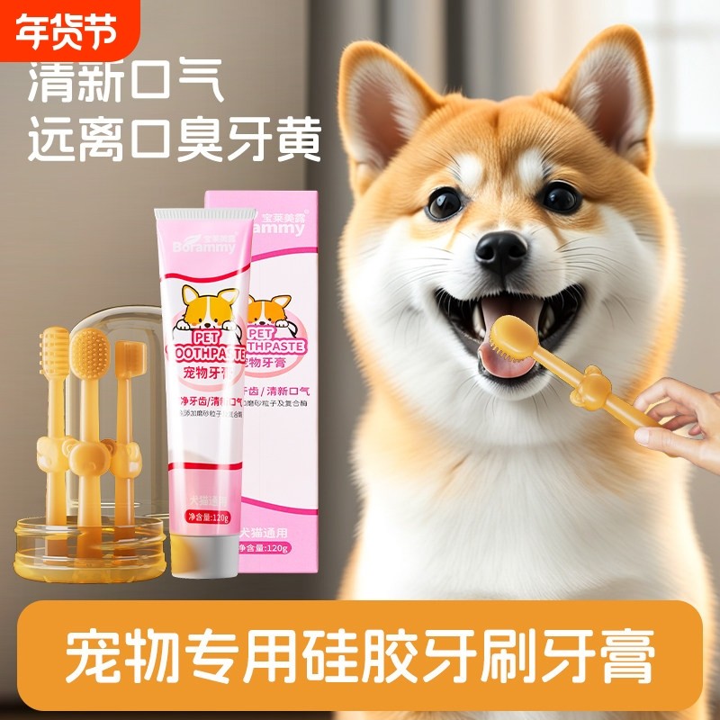 宠物狗狗硅胶小牙刷猫刷牙猫咪牙膏套装除口臭可食用牙齿清洁用品,宠物/宠物食品及用品,猫狗牙膏/牙具,淘宝优惠券,粉丝福利购,淘宝优惠卷