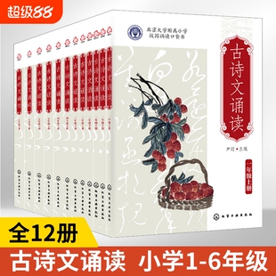 新版北大附小校园读本古诗文诵读全12册尹超主编北京大学附属小学校园读本古诗文诵读一二三四五六年级上下册化学工业出版社小白书