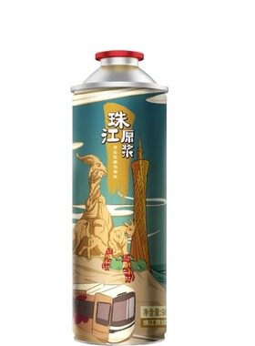 珠江原浆啤酒980ml*1全麦精酿鲜啤珠江啤酒苦瓜整箱罐装纯生瓶装