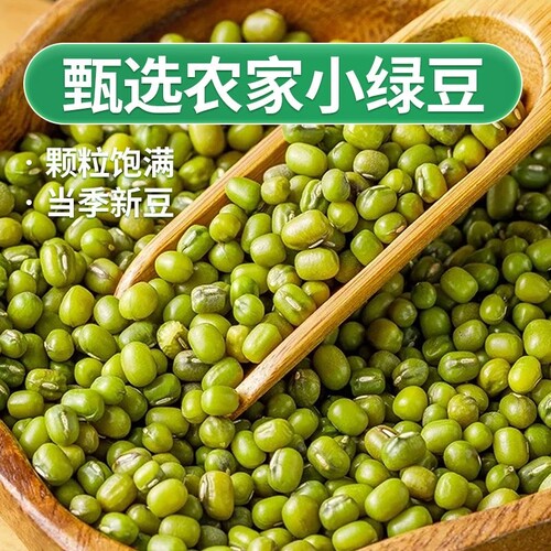 精选绿豆农家绿豆粥煮粥绿豆汤五谷杂粮新鲜新货小绿豆