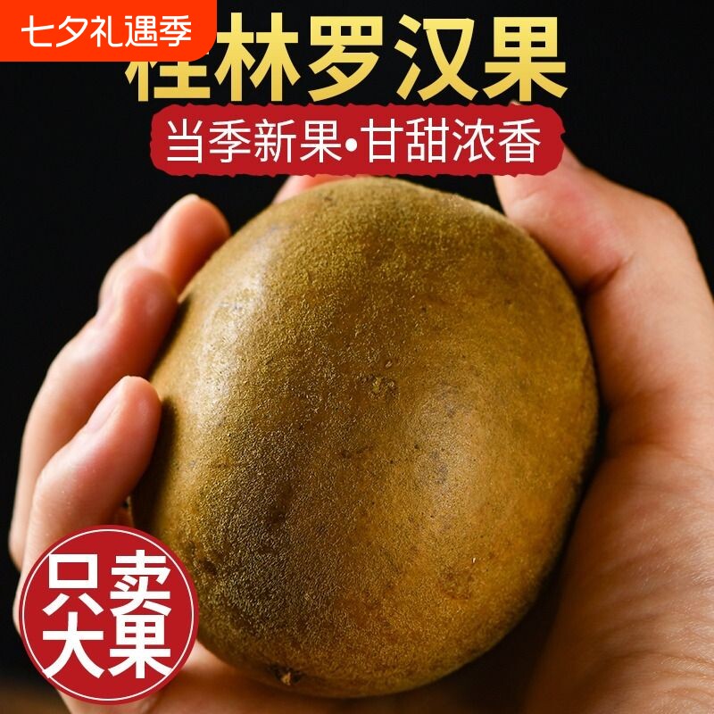 罗汉果干果中药材大果正品旗舰店广西特产干货鲜桂林罗汉果茶泡水