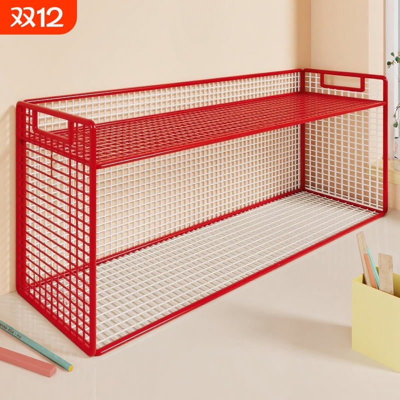 桌面书立架桌上书架书本收纳架书桌分层整理架家用宿舍小型置物架