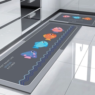 厨房门口吸水吸油地垫家用新款 免洗耐脏防滑防油防水专用加厚垫子
