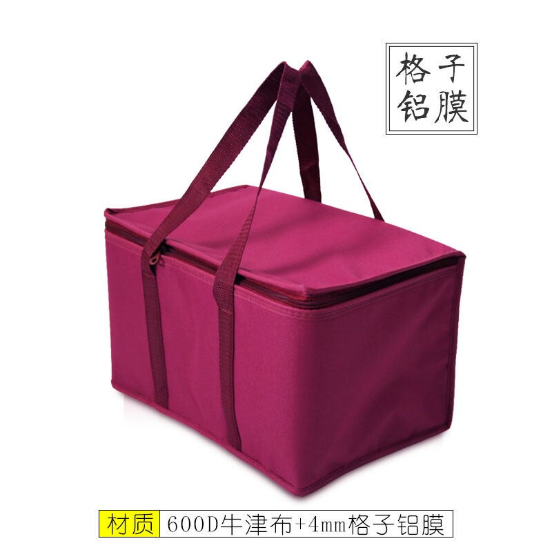 现货海鲜冻品礼盒保温袋 加厚加大牛津布旅游包防水铝箔手提袋图片