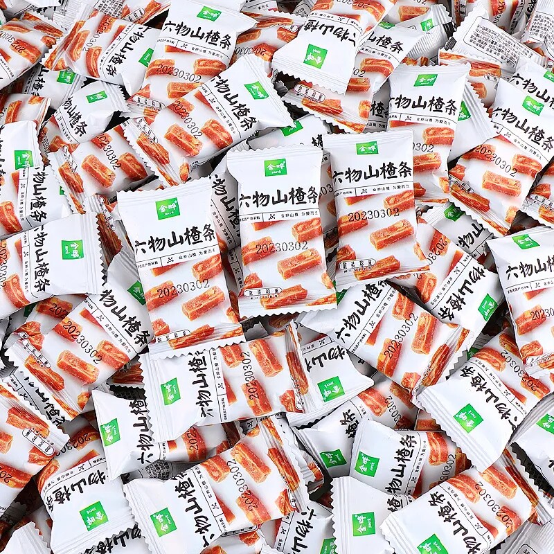 金晔六物山楂条陈皮橘皮风味山楂蜜饯独立小包儿童果脯休闲零食