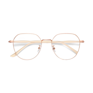 防蓝光防辐射眼镜女圆脸潮复古韩版显瘦男文艺配近视度数素颜镜框