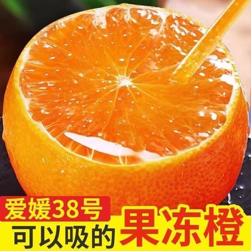 果冻橙正宗四川爱媛橙产地直发彩箱包装新鲜水果手剥橙子香甜多汁