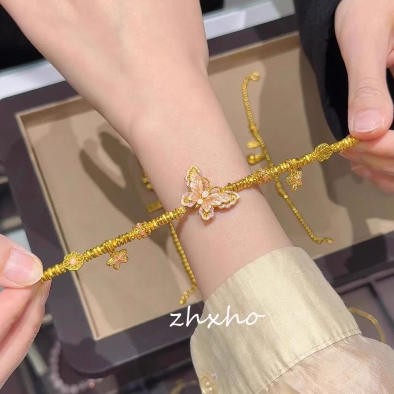 蝴蝶盘缠手链复古小众设计高级感手串新中式精致轻奢气质手饰串珠