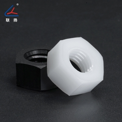 联扬 尼龙六角螺母 M2-M14塑料螺帽 塑胶螺丝帽厂家批发