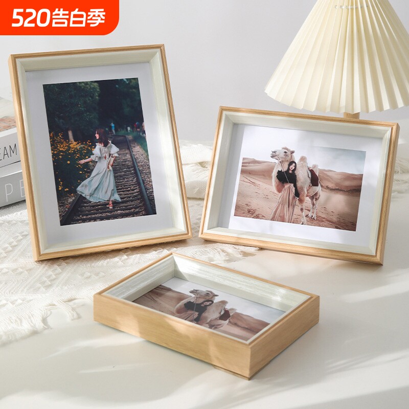 北欧简约感相框6寸7寸8寸a4照片挂墙艺术影楼装饰画框