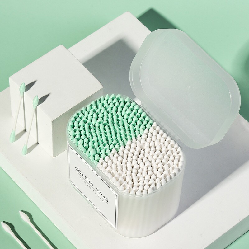 双头尖头棉签包邮木棒卫生棉花棉棒口红卸妆美容棒化妆用掏耳卸妆