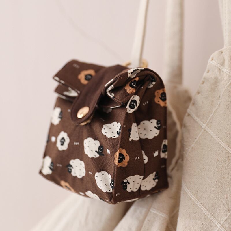 高颜值便携口红化妆包气垫收纳包化妆袋可爱悬挂零钱包高端补妆袋