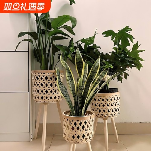 竹编花篮阳台客厅|超3000次加购