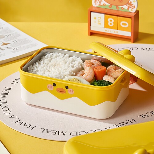 304不锈钢饭盒上班族保温便当微波炉加热餐盒小学生专用餐盘带饭