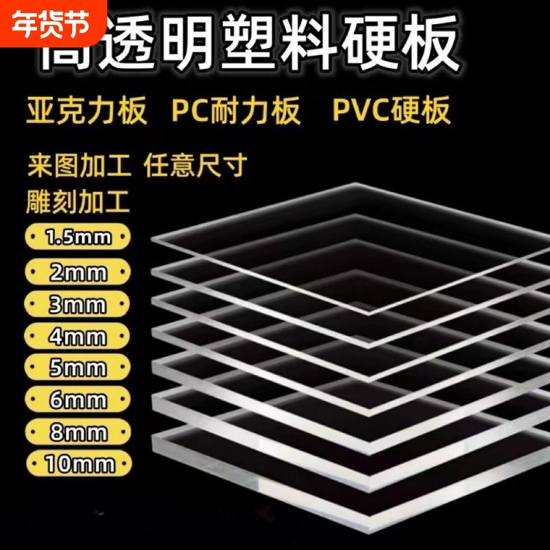 高透明硬塑料板亚克力有机玻璃板PC耐力板防晒防雨阳台隔挡板,基础建材,亚克力板,淘宝优惠券,粉丝福利购,淘宝优惠卷