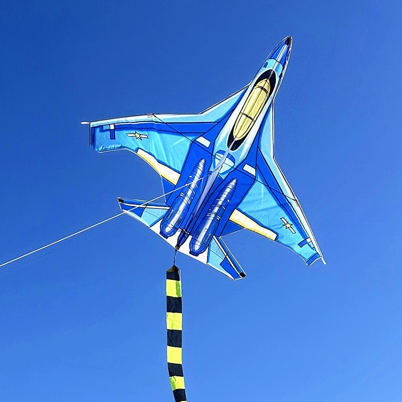 飞机风筝儿童大人新手初学者新款潍坊高档微风易飞带线战斗机风筝