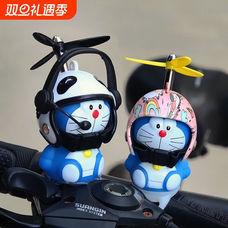 可爱小黄鸭车载摆件电瓶车头盔电动摩托车自行车装饰品小配件挂件