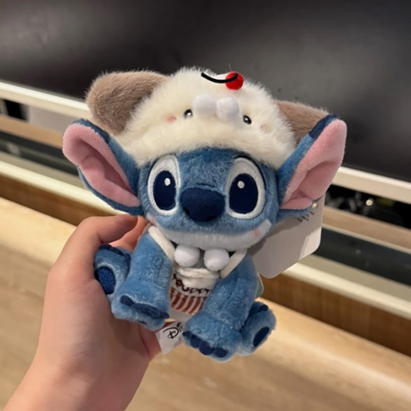 正版可爱小奶狗毛绒公仔玩偶史迪奇钥匙扣包包挂件钥匙扣书包挂饰