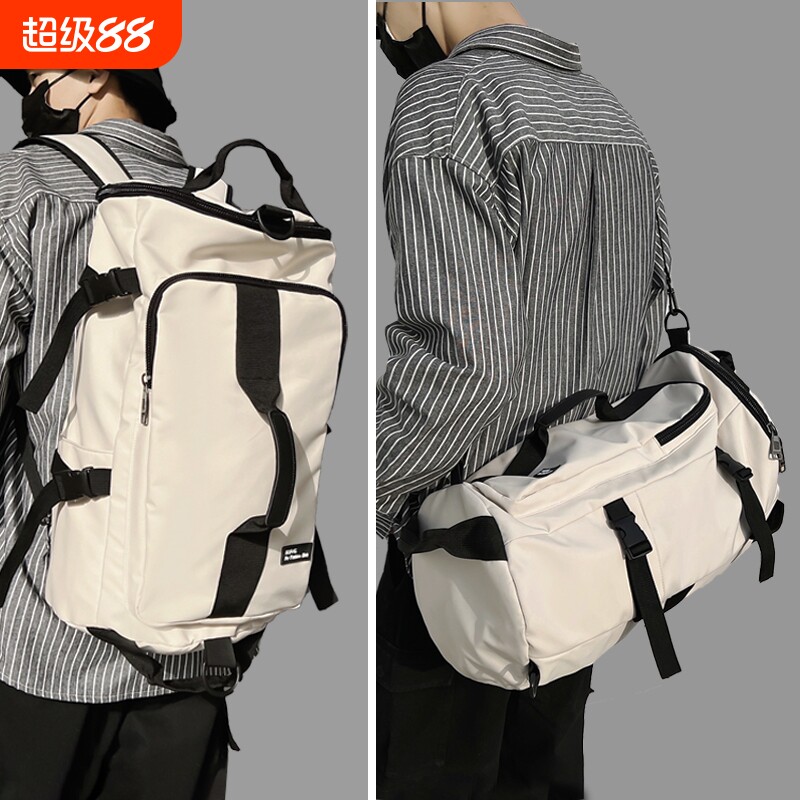多功能旅行双肩包大容量斜挎包男健身行李背包出差旅游大学生书包
