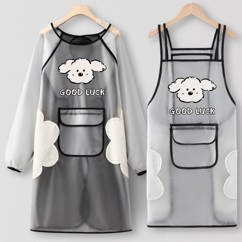 TPU透明防水长袖罩衣冬季新款