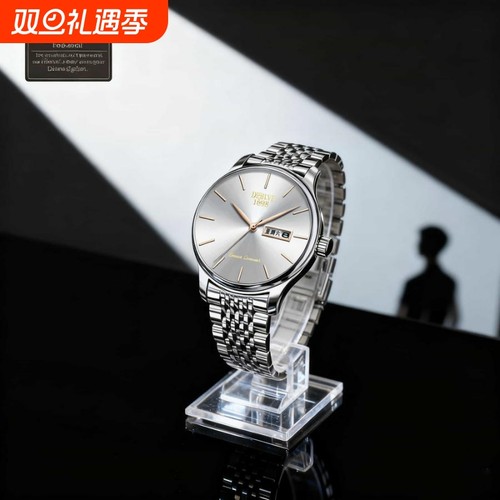 手表男款机械风全自动防水高级感全自动男表数字双日历防水腕表男