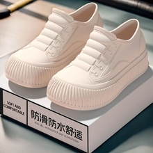 厚底雨鞋女款时尚新款低帮雨靴防滑防水厨房工作胶鞋成人水鞋短筒
