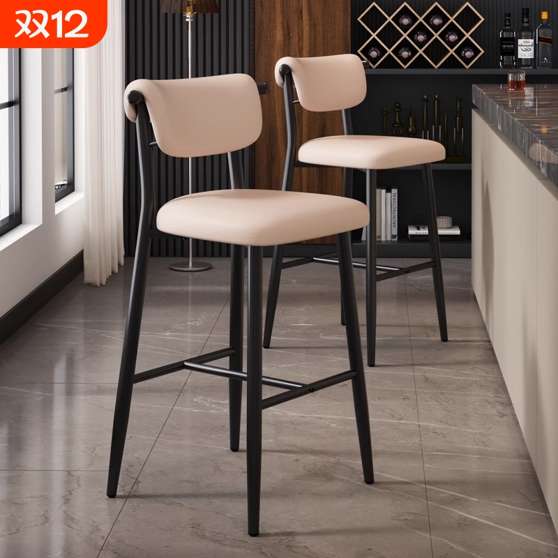 吧台椅靠背高脚椅酒吧高脚凳吧凳