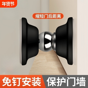 门阻器门吸门后防撞免打孔新款门挡硅胶地吸固定卫生间厕所短款墙