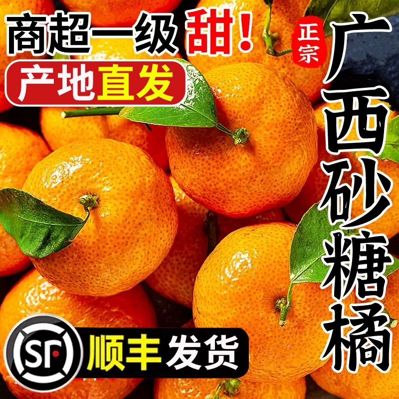 正宗广西砂糖橘新鲜水果当季蜜桔沙糖桔橘子贡柑整箱包邮,水产肉类/新鲜蔬果/熟食,桔子,淘宝优惠券,粉丝福利购,淘宝优惠卷