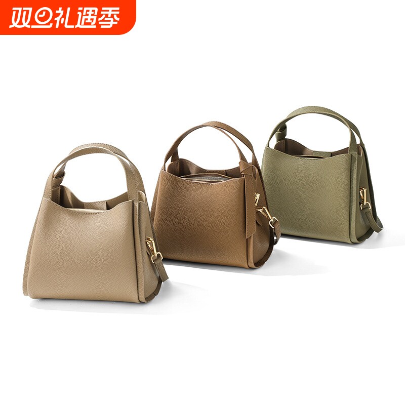 2025秋冬新款真皮女士时尚大容量
