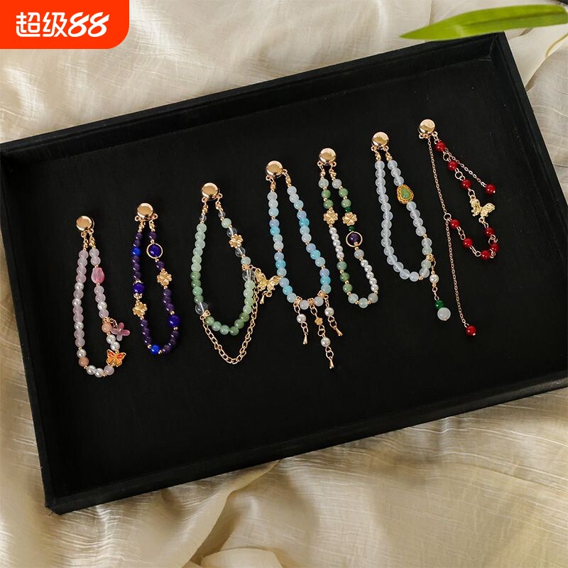 新中式金属磁吸扣汉服袖扣春夏磁吸袖扣国风磁吸可替换挽袖神器