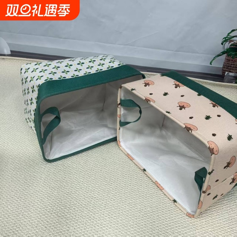 衣物收纳箱布艺加厚帆布收纳筐家用宿舍收纳整理筐抽屉衣柜手提