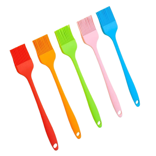 食品级耐高温烧烤刷硅胶厨房烙饼刷油不掉毛油刷子和面刮刀搅拌刀