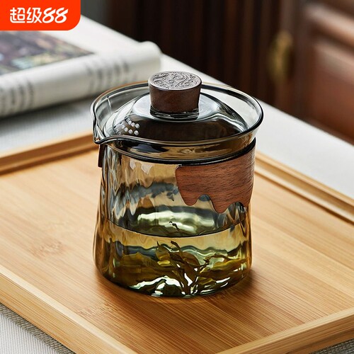 玻璃盖碗过滤茶壶|超3000次加购