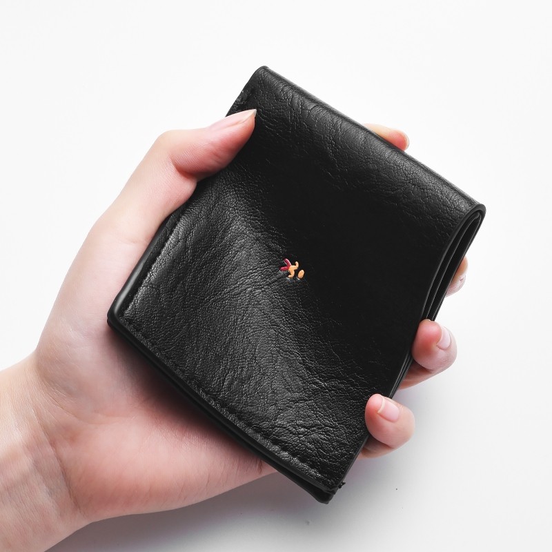 经典短款钱包男轻薄简约多卡位卡夹卡包零钱包小男孩学生钱夹时尚