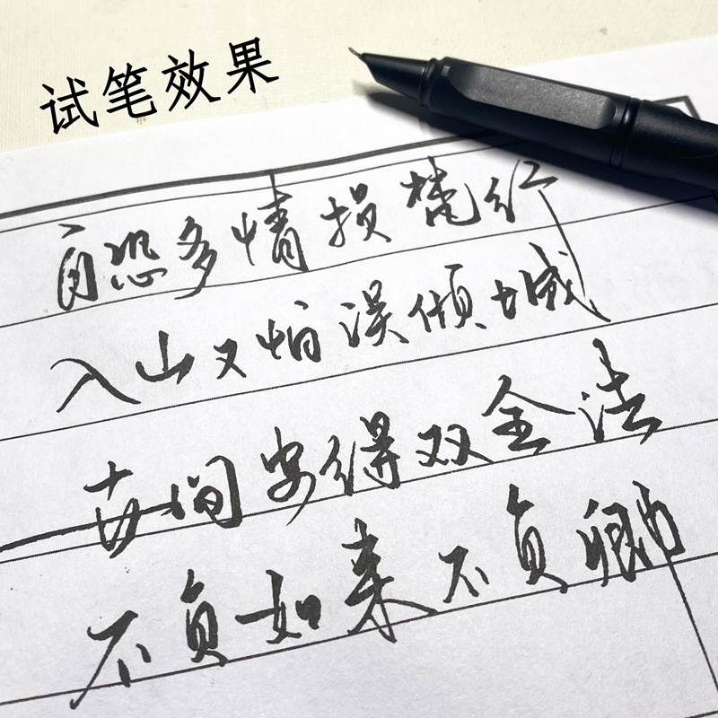 弯尖美工钢笔弯头瘦金体硬笔书法笔成人练字美工笔0.7易出锋钢笔换墨囊抽墨暗尖财务初学入门